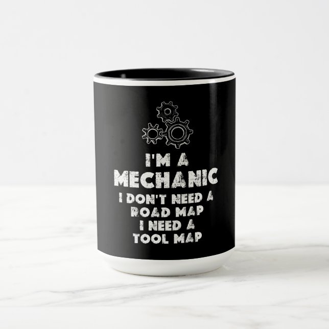 Mug Je Suis Un Mécanicien Et Un Amusant (Centre)