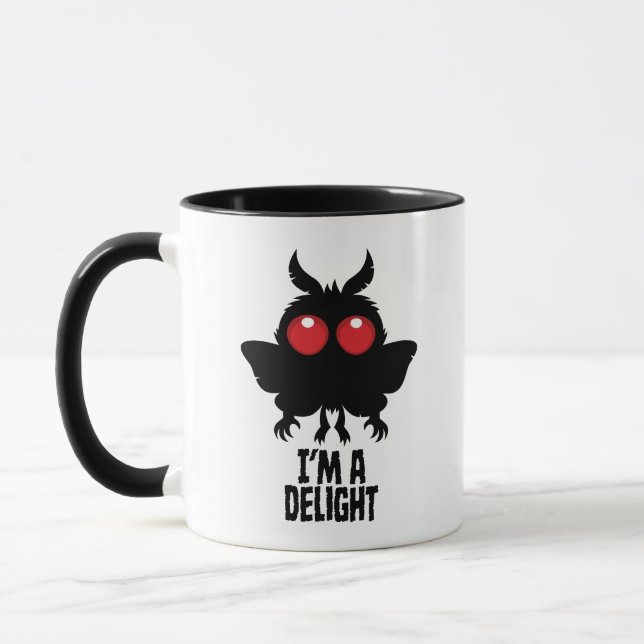 Mug Je suis un Mothman délice Créatif Mignon Cryptide (Gauche)