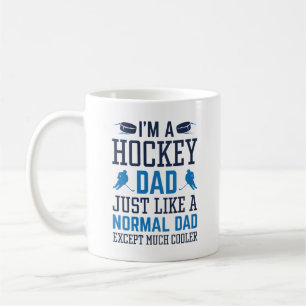 Mug Je suis un papa de hockey