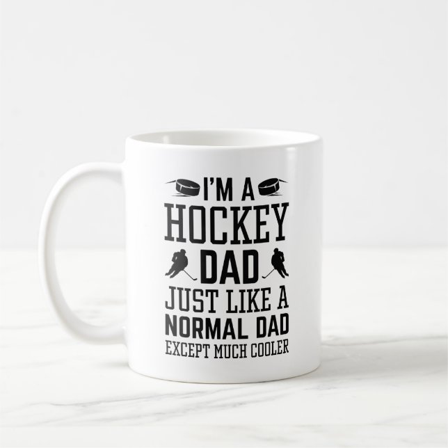 Mug Je suis un papa de hockey (Gauche)