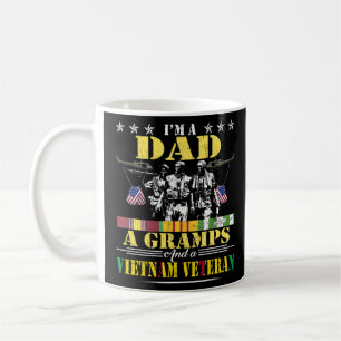 Mug Je suis un papa grand-père Vietnam vétéran Vintage