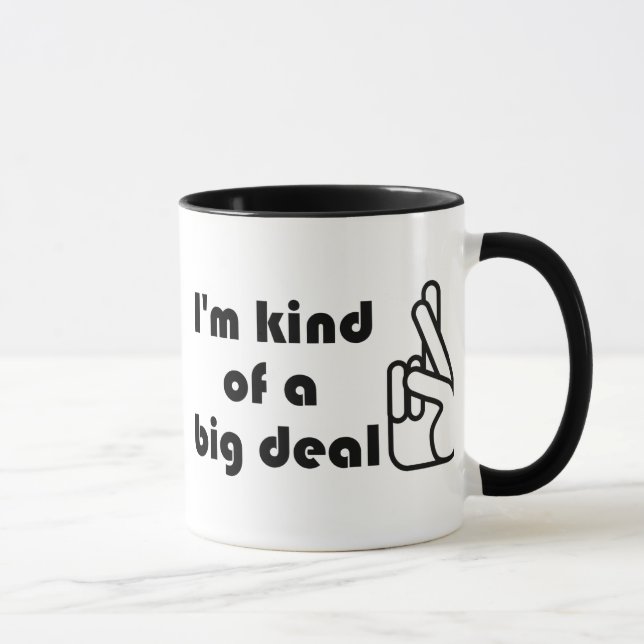 Mug Je suis un peu une grosse affaire de croisés de do (Droite)