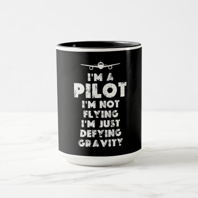 Mug Je suis un pilote amusant (Centre)