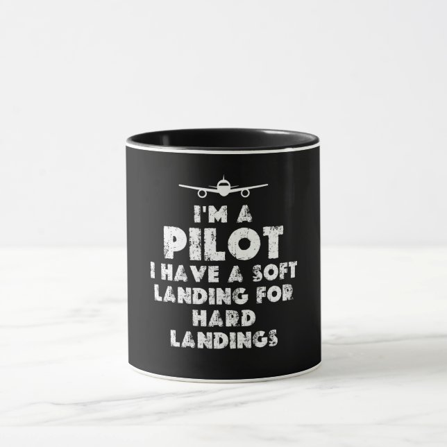 Mug Je suis un pilote amusant (Centre)