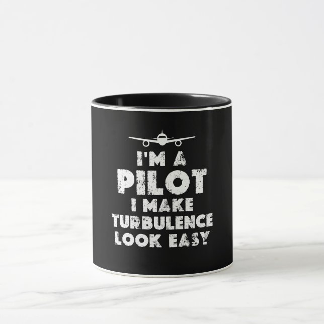 Mug Je suis un pilote amusant (Centre)