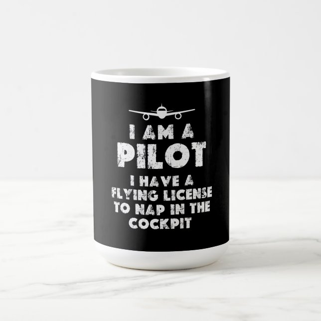 Mug Je suis un pilote amusant (Centre)