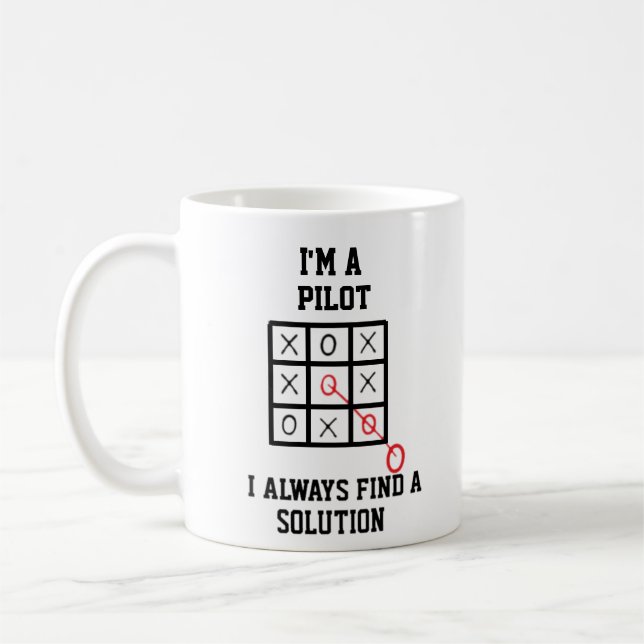 Mug Je Suis Un Pilote Je Trouve Toujours Une Solution  (Gauche)