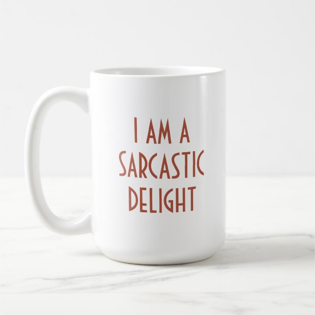 Mug Je suis un plaisir sarcastique amusant (Gauche)