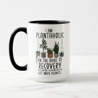 Mug Je suis un Plantaholiste dans la récupération drôl