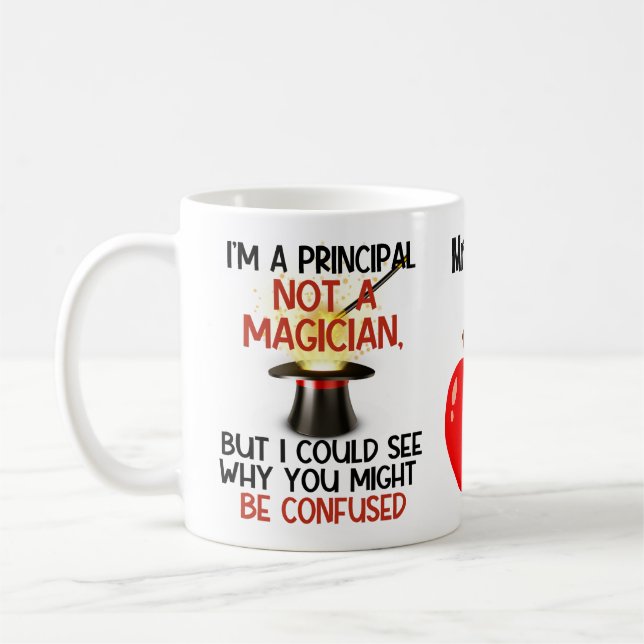 Mug Je suis un principal pas un magicien drôle personn (Gauche)