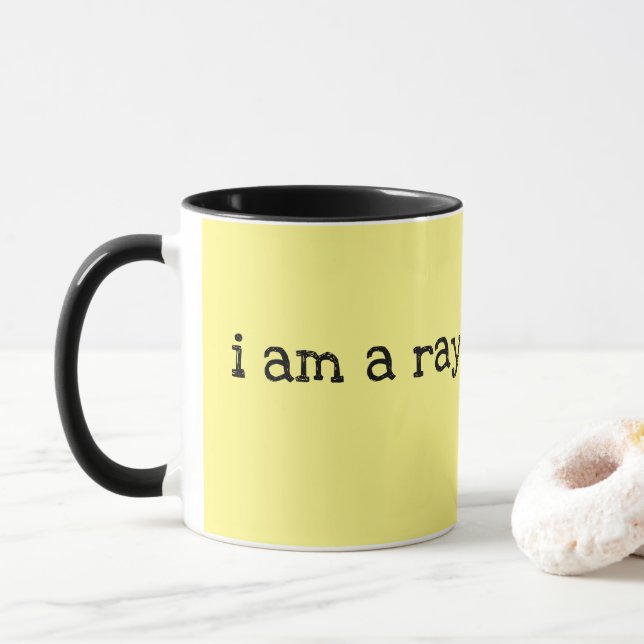 Mug Je suis un rayon de soleil Jaune Soleil (Avec donut)