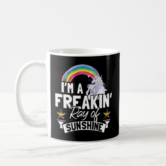 Mug Je Suis Un Rayon Flambant De Sunshine Rainbow Unic (Gauche)