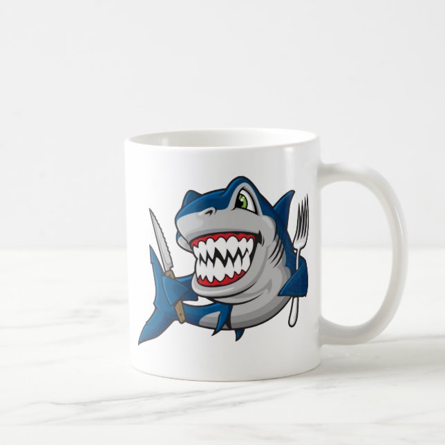 Mug Je suis un requin affamé (Droite)