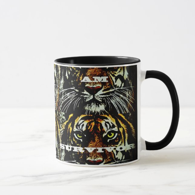 Mug Je suis un survivant de cancer ! (Droite)