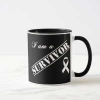 Je suis un survivant de cancer de poumon - ruban