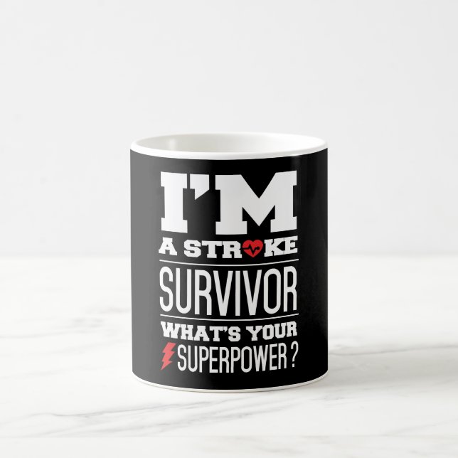 Mug Je suis un survivant de course. Quelle est la (Centre)