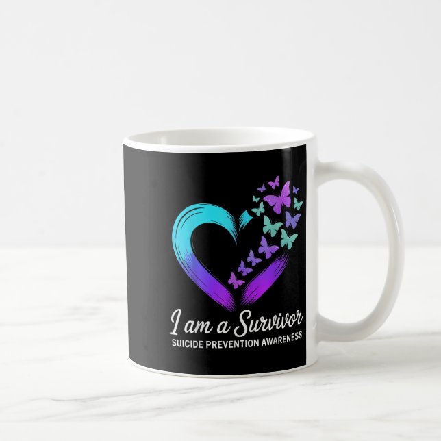 Mug Je Suis Un Survivant Sensibilisation À La Préventi (Droite)