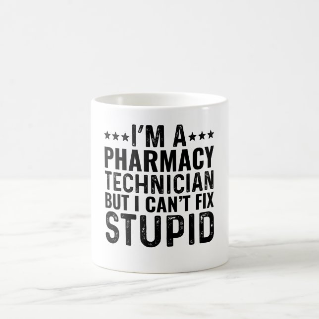Mug Je suis un technicien en pharmacie, mais je ne peu (Centre)