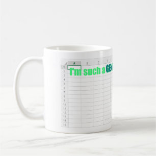 Mug "Je suis un tel génie dans Excel" nerd technologiq