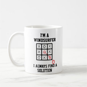 Mug Je suis un véliplanchiste, je trouve toujours une