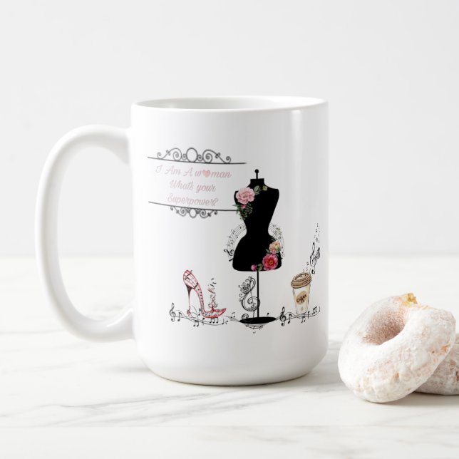 MUG JE SUIS UNE FEMME (Avec donut)