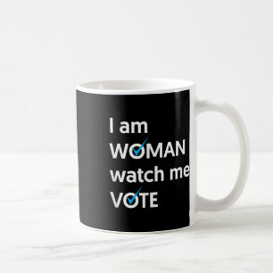 Mug Je Suis Une Femme Me Regarder Vote 2024 Vague Bleu