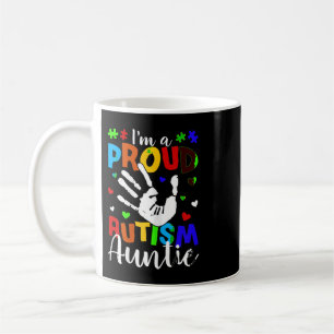 Mug Je suis une fière T-shirt Autism Auntie. Autisme d