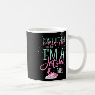 Mug Je suis une fille de moto à jet drôle disant cours