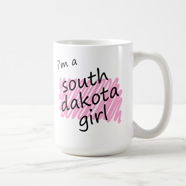 Mug Je suis une fille du Dakota du Sud (Droite)