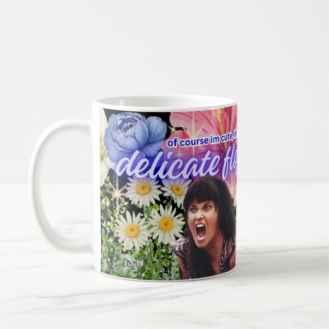 Mug Je suis une fleur délicate  (Gauche)