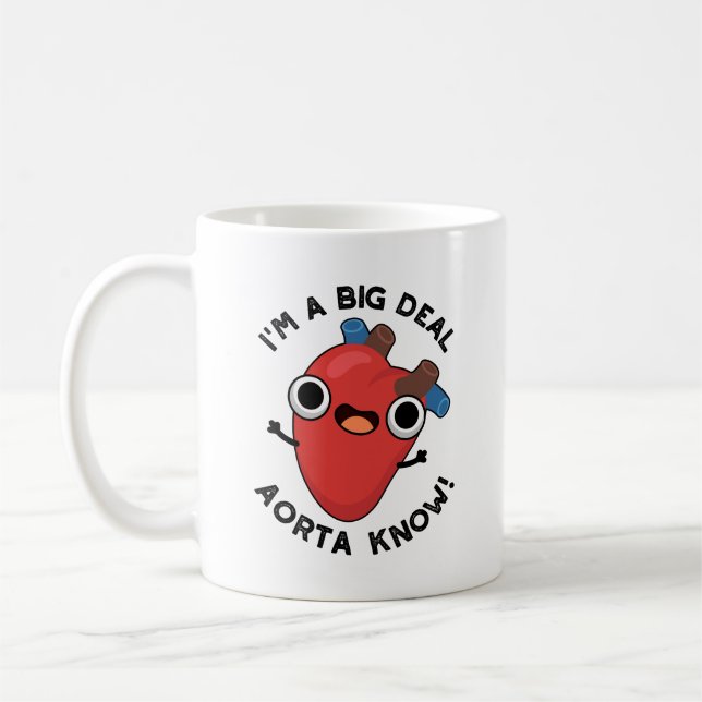 Mug Je suis une grosse affaire, l'aorte sait, jeu de m (Gauche)