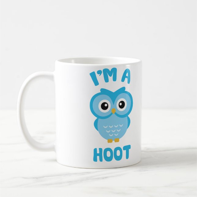 Mug Je suis une huée (le calembour mignon de hibou) (Gauche)