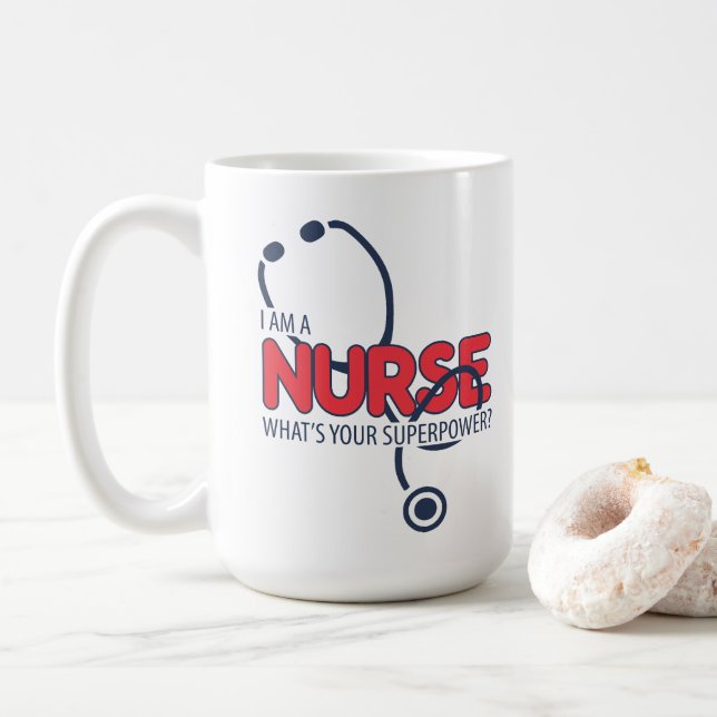 Mug Je suis une infirmière (Avec donut)