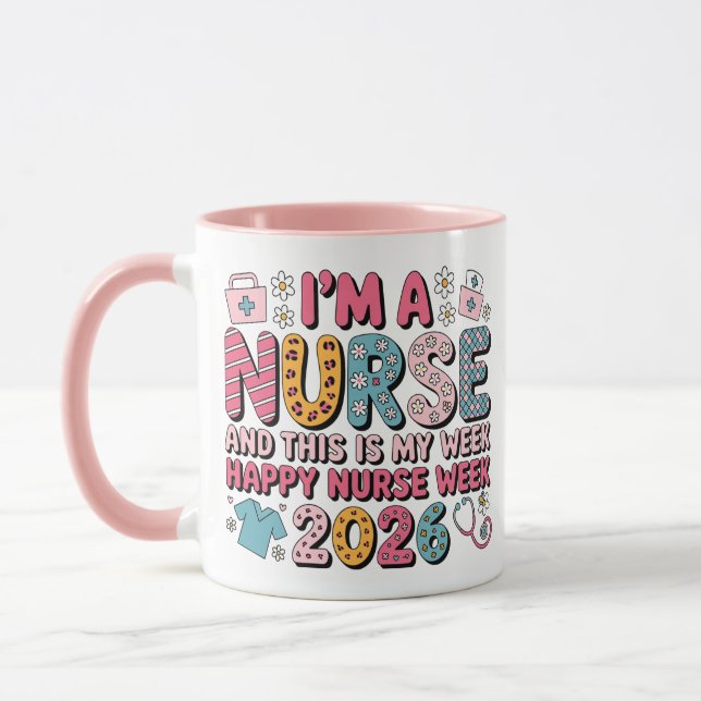 Mug Je suis une infirmière Bonne semaine des infirmièr (Gauche)