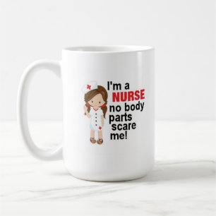Mug Je suis une infirmière Pas de parties du corps me 
