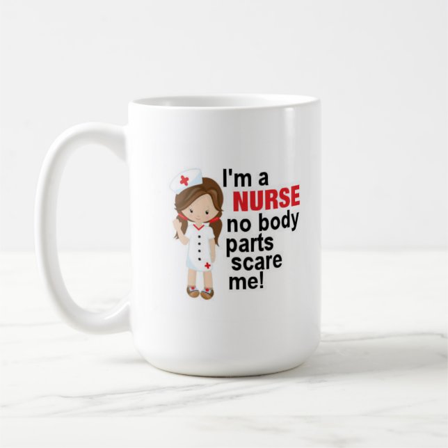 Mug Je suis une infirmière Pas de parties du corps me  (Gauche)