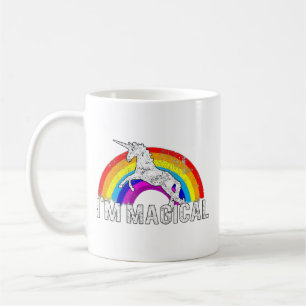 Mug Je suis une licorne magique en arc-en-ciel drôle e