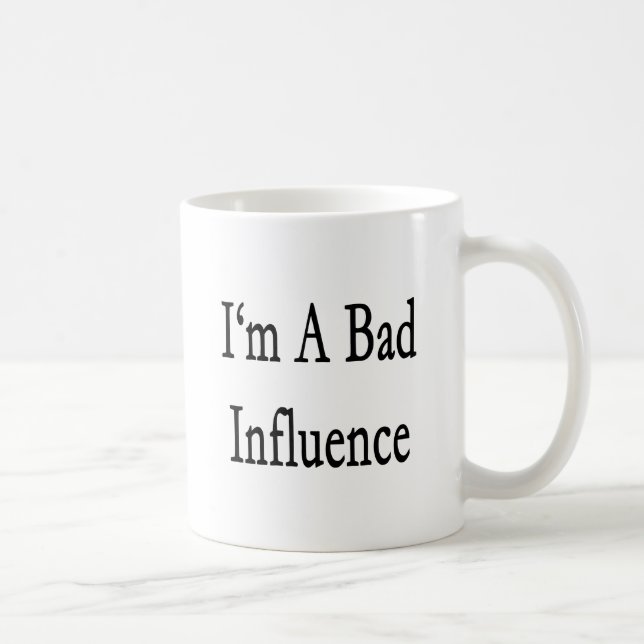 Mug Je suis une mauvaise influence (Droite)