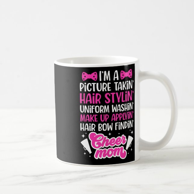 Mug Je suis une mère cheerleader d'une mère de cheerle (Droite)