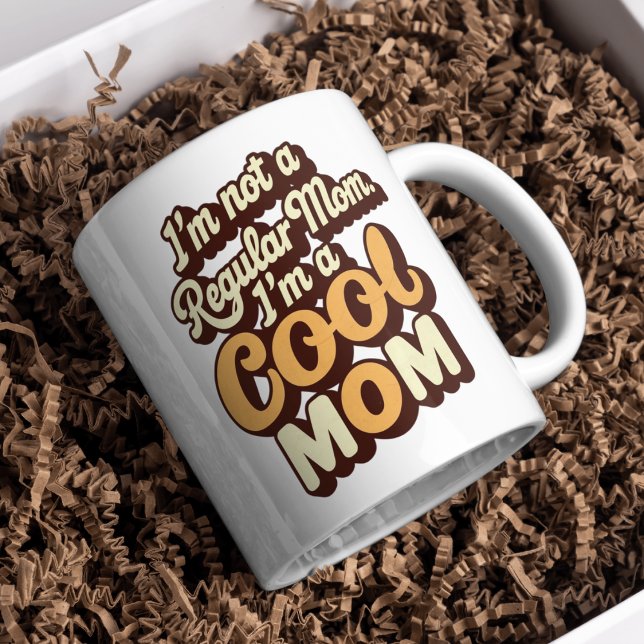Mug Je suis une mère cool Modern Funny Retro maman (Créateur téléchargé)