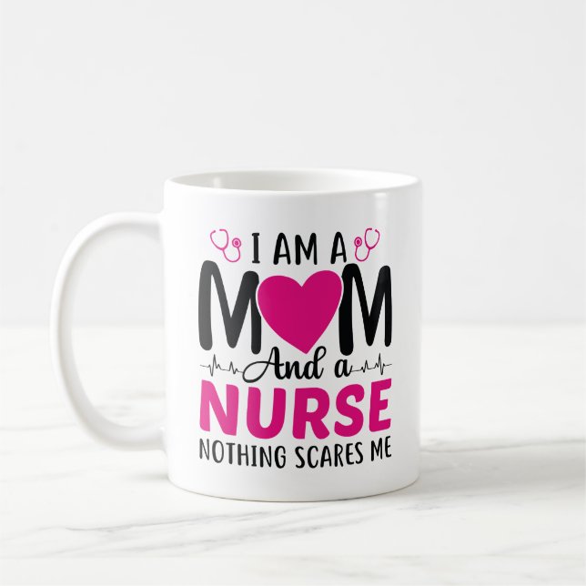 Mug Je Suis Une Mère Et Une Infirmière (Gauche)