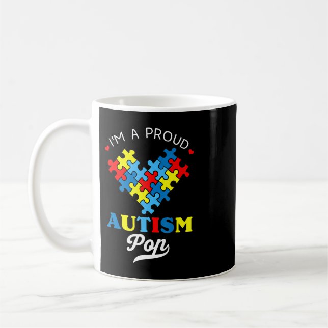 Mug Je suis une Pop d'Autisme Fière - Parfait pour gra (Gauche)
