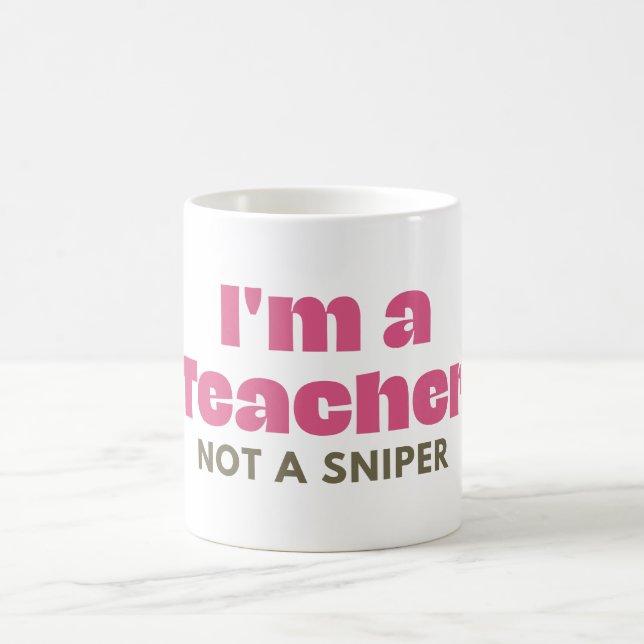 Mug Je suis une réforme des armes à feu d'enseignant (Centre)