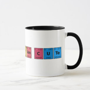 Mug Je suis une table périodique mignonne
