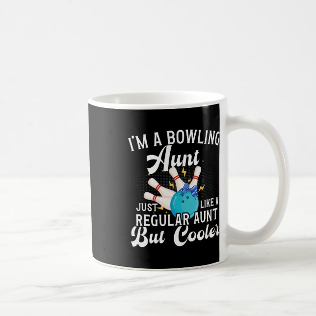 Mug Je suis une tante bowling d'une tante bowler (Droite)