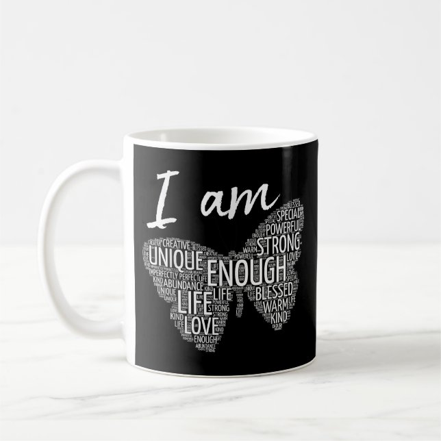 Mug Je Suis Unique Loi Forte d'Attraction Affirmation  (Gauche)