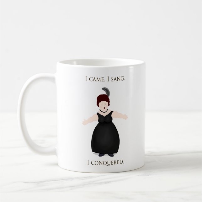 Mug "Je suis venu, je chante, j'ai conquis" Chanteur v (Gauche)