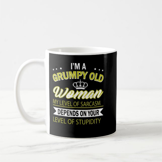 Mug je suis vieille dame grincheuse (Gauche)