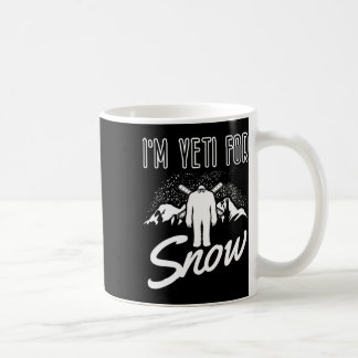 Mug Je suis Yeti pour le ski de neige pour une skieuse