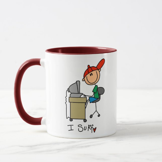 Mug Je surfe sur le Web (Gauche)
